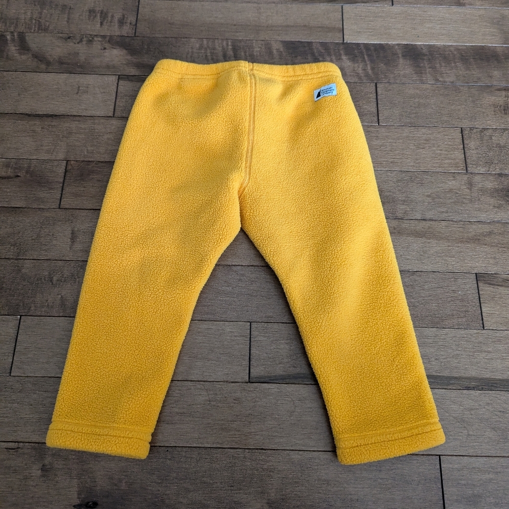 MEC Fireside Infant Yellow Fleece Pants Kids Size 12 Months